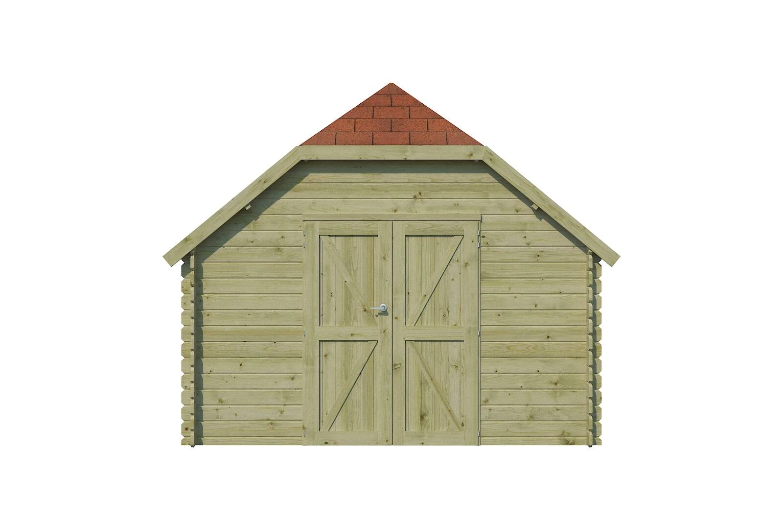Woodlands Blokhut Oxford L Groen Geïmpregneerd 355 x 355 cm - Afbeelding 6